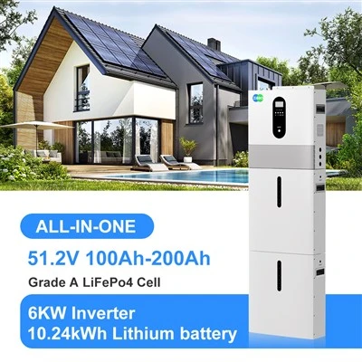 Solar all-in-one 6kW inverter + 10 kWh Lithium Battery